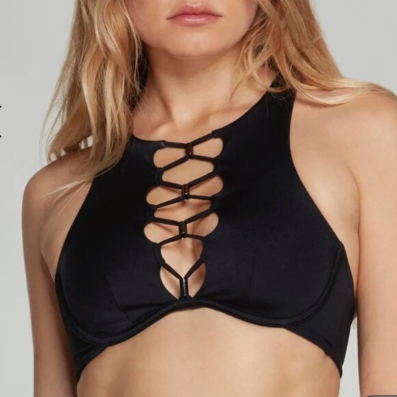 AGENT PROVOCATEUR black AMERIE BIKINI top 32B - Picture 7 of 7